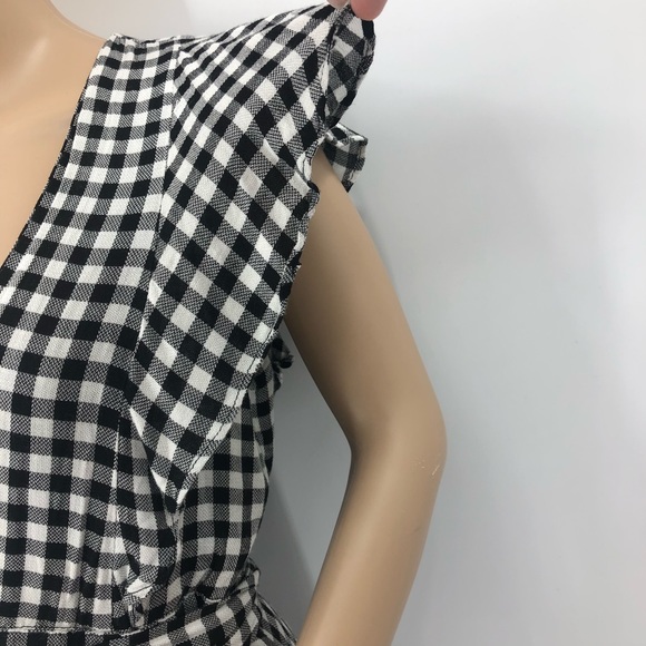 Gingham Dress Lost and Wander Black & White Gingham Dress Small - Picture 8 of 12